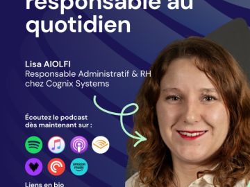 🎙 Épisode 3 disponible

Vivre le numérique responsable au quotidien 🌱

Lisa Aiolfi nous partage son expérience et ses bonnes pratiques dans ce nouvel...