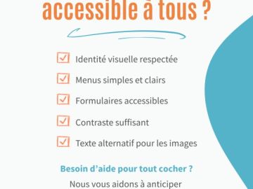 Votre site est-il vraiment accessible à tous ? ✅🌍

Menus clairs, contraste suffisant, formulaires accessibles, textes alternatifs… ces détails comptent...
