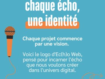🌍 Voici le logo d’Ec(h)o Web !

Pensé pour représenter l’écho du changement dans le digital, un écho responsable et durable.

💡 Restez à l’écoute pour...